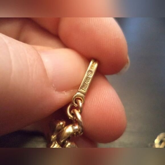 RARE VTG SIGNED CROWN TRIFARI GOLDTONE FLORAL 17" NECKLACE EXCELLENT CONDITION - Picture 2 of 12